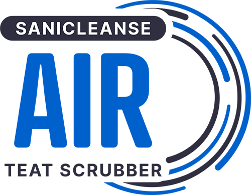 Sanicleanse Air teat scrubber system