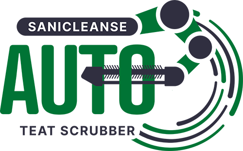 Sanicleanse Auto teat scrubber system