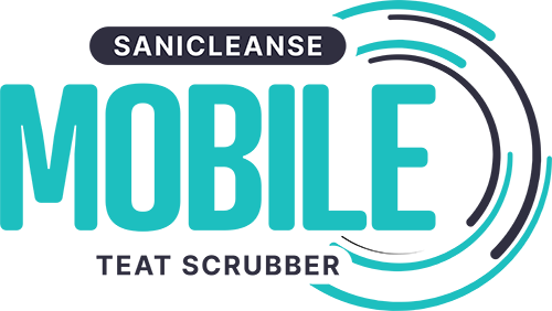 Sanicleanse Mobile teat scrubber system
